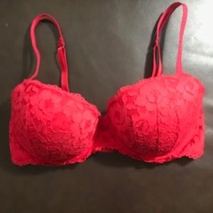 Bright Red Lace Victoria Secret Bra